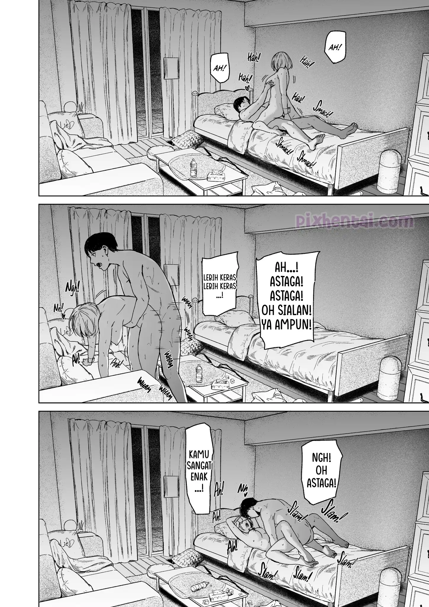 Komik hentai xxx manga sex bokep Furachi Unforgivable Akibat Mengintip Tetangga Cantik 73